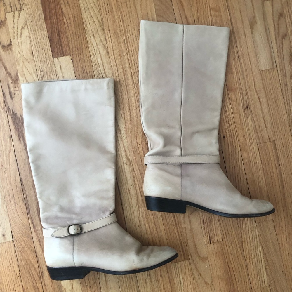Vintage leather riding boots 38